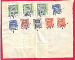 12 MARCHE DA BOLLO (IMPOSTA ENTRATA) SU RICEVUTA 1970 - Revenue Stamps