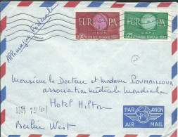 FRANCE  LETTRE 75c PARIS POUR BERLIN ( ALLEMAGNE )  DE 1960 LETTRE COVER - 1921-1960: Modern Period