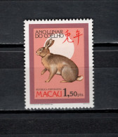 Macau Macao 1987 Michel 568, Chinese New Year Of The Rabbit Stamp MNH - Neufs