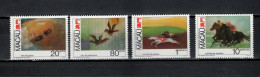 Macau Macao 1990 Michel 663-666, Animal Competitions Set Of 4 MNH - Neufs