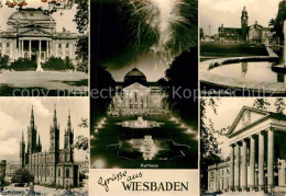 72849324 Wiesbaden Theater Hauptbahnhof Kurhaus Marktkirche  Wiesbaden - Wiesbaden