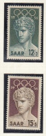 SAAR  371-372, Postfrisch **,  Olympische Sommerspiele, Melbourne, 1956 - Neufs