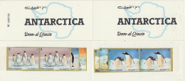 Umm-al-Qiwain 1971 Penguins Booklet With 2x6v ** Mnh (60376) - Fauna Antartica