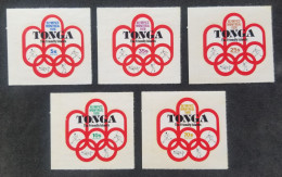 Tonga Summer Olympic Games Montreal 1976 Sport (stamp) MNH *odd Shape *self Adhesive *unusual *see Scan - Tonga (1970-...)