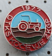 DTKS Kocevje 1977  Tractor Factory 25 Years Tracteur Trattore Zugmascnine Slovenia Ex Yugoslavia Pins - Andere & Zonder Classificatie