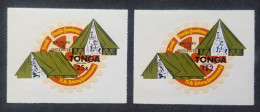 Tonga 75th Rotary South Pacific Jamboree 1980 Scout Scouting Scouts (stamp) MNH *odd Shape *self Adhesive *unusual - Tonga (1970-...)