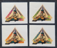 Tonga 75th Rotary South Pacific Jamboree 1980 Scout Scouting Scouts (stamp MNH *odd Shape *self Adhesive *unusual - Tonga (1970-...)