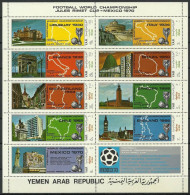 Yemen, Arab Republic 1970 Mi Sheet 1088-1096 MNH  (XZS10 YMMark1088-1096) - Aardrijkskunde