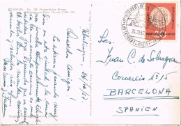 55755. Postal  UBERLINGEN (Alemania Federal) 1957. Luftkurort, Balneario. Iglesia Birnau De Bodensee - Lettres & Documents