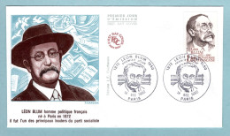 FDC France 1982 - Léon Blum - écrivain Et Homme Politique - YT 2251 - Paris - 1980-1989