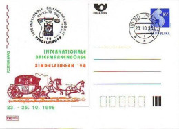 CDV A 39 Czech Republic Sindelfingen Stamp Exhibition 1998 Post Coach - Postcards