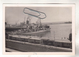 PHOTO NAVIRE DE GUERRE TRAIN ET CONTRE-TORPILLEUR ET PAQUEBOT - Boats