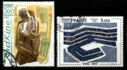 FRANCE   -   1980 .  Y&T N° 2074 / 2075 Oblitérés.   Série Artistique - Used Stamps