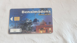 SPAIN-(CP-235)-Benalmadena-(Costa Del Sol)-(136)-(Y 02492529)-(9/2001--12/2003)-(Telfonica)-(6.01€-2000PTA)-used Card - Commemorative Advertisment