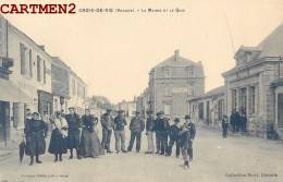 CROIX-DE-VIE LA MAIRIE ET LE QUAI 85 VENDEE - Saint Gilles Croix De Vie