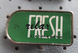 Relax FRESH  Chewing Gum  Slovenia Ex Yugoslavia Vintage Pin - Merken