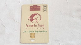 SPAIN-(CP-252)-Feria De San Miguel-(138)-(Y 05278626)-(5/2002--12/2004)-(Telfonica)-(6.01€)-(tirage-51.200)-used Card - Herdenkingsreclame