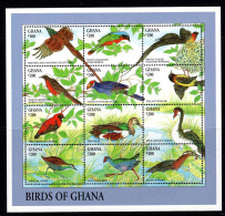 Ghana 1994 Birds Sheetlet Set MNH (SG 1977-2000) - Ghana (1957-...)