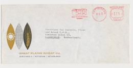 Meter Cover Netherlands 1973 Bread - Great Plains Wheat - Rotterdam - RN 530 - Levensmiddelen