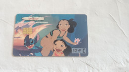 SPAIN-(CP-256)-Lilo & Stitch (Disney)-(139)(Y 06503794)-(6/2002--12/2004)-(Telfonica)-(12€)-(tirage-501.500)-used Card - Herdenkingsreclame