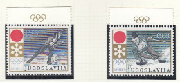 JUGOSLAWIEN  1447-1448, Postfrisch **, Olympische Winterspiele, Sapporo, 1972 - Ongebruikt