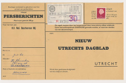 Breukelen - Utrecht 1965 - Persbericht - NBM Vrachtzegel 30 Cent - Unclassified