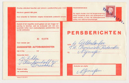 Dreumel - Nijmegen 1978 - Persbericht Z.O. Autobusdienst - Unclassified