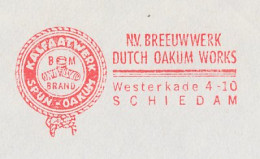 Meter Cover Netherlands 1984 Oakum Works - Schiedam - Barche