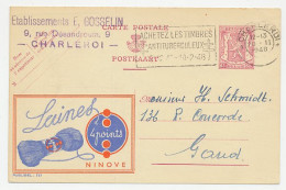 Publibel - Postal Stationery Belgium 1948 Knitting Wool - Textiel