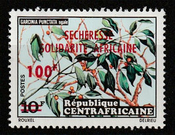 CENTRAFRIQUE - N°201 ** (1973) Fleurs Avec Surcharge - Central African Republic