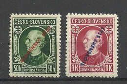 SLOVAKIA Slowakei 1939 Michel 24 - 25 * Signed - Nuovi