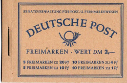 Berlin 1952 - Markenheftchen Mi.Nr. 2 - Postfrisch MNH - Komplett - Libretti