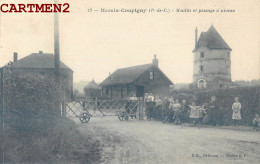 HERSIN-COUPIGNY MOULIN ET PASSAGE A NIVEAU ANIME 62 PAS-DE-CALAIS - Other & Unclassified