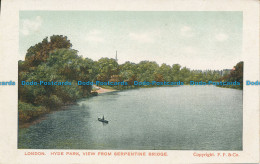 R162022 London. Hyde Park View From Serpentine Bridge. F. F. And Co - Sonstige & Ohne Zuordnung