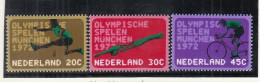 NIEDERLANDE  991-993, Postfrisch **, Olympische Sommerspiele, München, 1972 - Nuevos