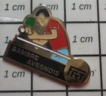 SP13 Pin's Pins / Beau Et Rare / SPORTS / PING-PONG TENNIS DE TABLE FFTT SAMBRE AVESNOIS - Tafeltennis