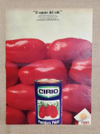 Pomidoro Pelati Cirio Il Sapore Del Sole Pubblicità Vintage Anni '70 - Other & Unclassified