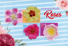 Tuvalu - 2021 - Flowers: Roses - Yv 2264/67 - Rozen