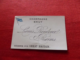 E-488 , ETIQUETTE , CHAMPAGNE BRUT LOUIS ROEDERER , Reims, Reserve For Great-Britain - Champagne