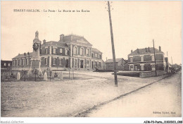 AJMP3-0214 - POSTE - ESMERY-HALLON - LA POSTE - LA MAIRIE ET LES ECOLES - Post