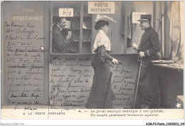 AJMP3-0227 - POSTE - A LA POSTE RESTANTE - LE JOVIAL EMPLOYE REMARQUE A SON GUICHET - Post