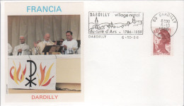 FRANCIA - FRANCE - 1986 - Annullo Speciale Visita Di S.S. Giovanni Paolo II A Dardilly - Viaggi Del Papa - Voyage Du Pap - Storia Postale