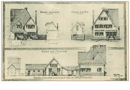 BATIMENTS.n°15.MAISON D'UN PETIT COMMERCANT DANS UN VILLAGE INDUSTRIEL - Andere & Zonder Classificatie