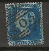 1855 USED  GB Mi 11B Wmk Large Crown, Perf 14 - Oblitérés