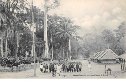 Congo Belge - N°61525 - Rassemblement De Travailleurs ïIrebu - Belgian Congo