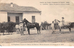 Tunisie - N°70932 - SAADIA - Maison Du Gérant Et Chevaux De Selle - Sté Des Fermes Françaises... -Carte Vendue En L'état - Tunesië