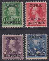 CUBA:  N°136+138/140 *  (cote 38€) - Nuevos