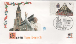 GERMANIA - GERMANY - Deutschland - 1987 - Annullo Speciale Visita Di S.S. Giovanni Paolo II A Essen - Viaggi Del Papa - - Lettres & Documents
