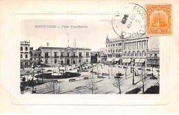 Uruguay - N°79057 - MONTEVIDEO - Plaza Constitucion - Carte Avec Bel Affranchissement - Uruguay