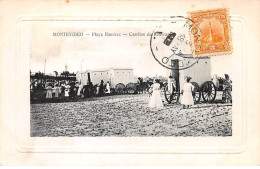 Uruguay - N°79054 - MONTEVIDEO - Playa Ramirez - Carritos De Senoras - Carte Avec Bel Affranchissement - Uruguay